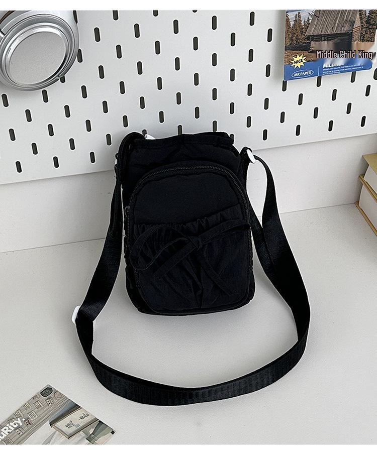 Damen Schleife Mehrfach-Taschen Schulter-Umhängetasche mit großer Kapazität