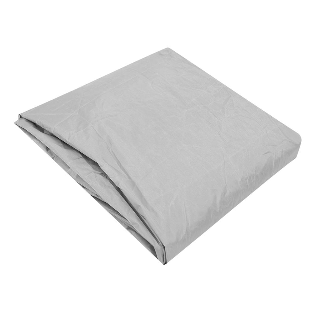 Outdoor Waterproof Dustproof Square Shaped Hot Spring Bathtub Cover Protector 220x220x30cm Gray
