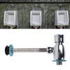 Flush Valve for Urinal with Manual Button Type and Delayed Automatic Shutoff for Water Efficient Public Toilet Systems