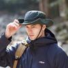Unisex Sun Hat Spring Summer Casual Bucket Hat Outdoor Hiking Fishing Cap 8cm Wide Brim with Windproof Rope Adjustable Hat