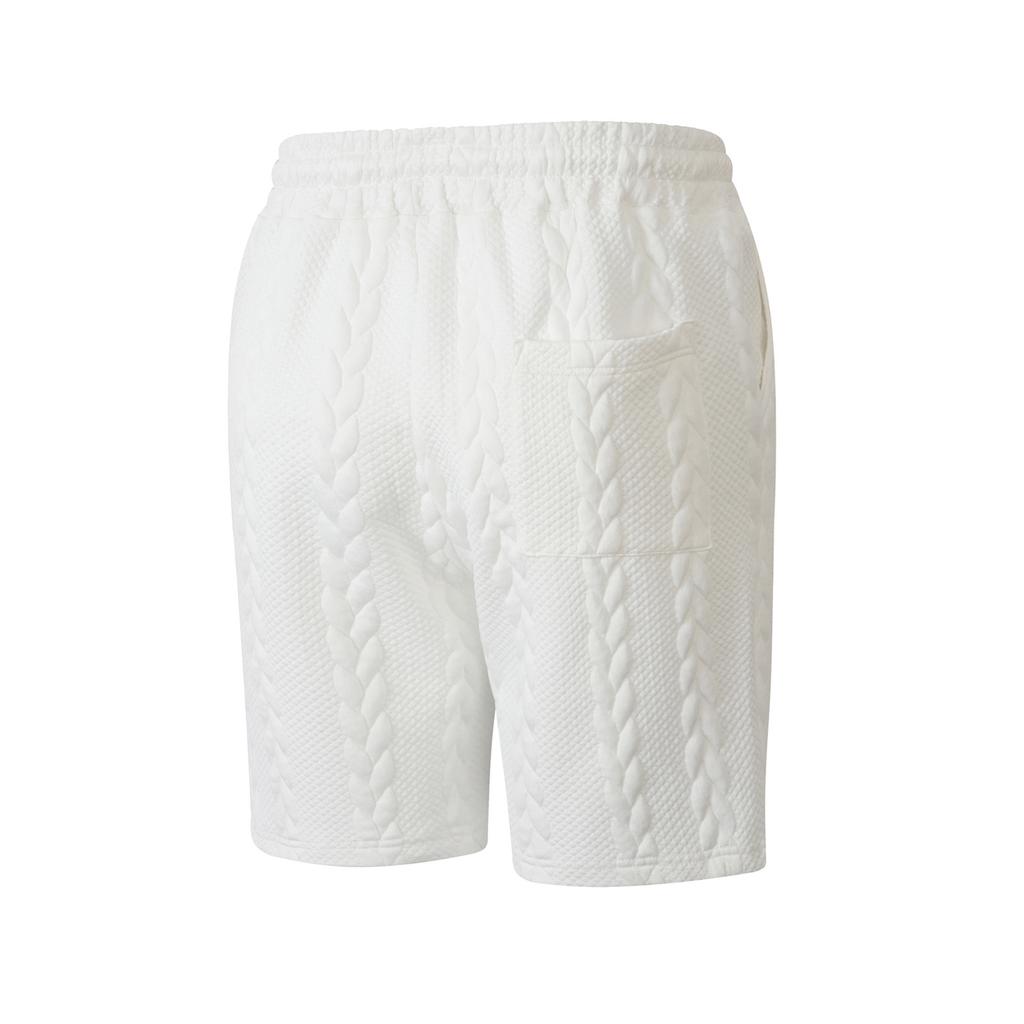 Men's Short-pant Knitted Fabric Drawstring Pockets Five-inch Midriff Pants