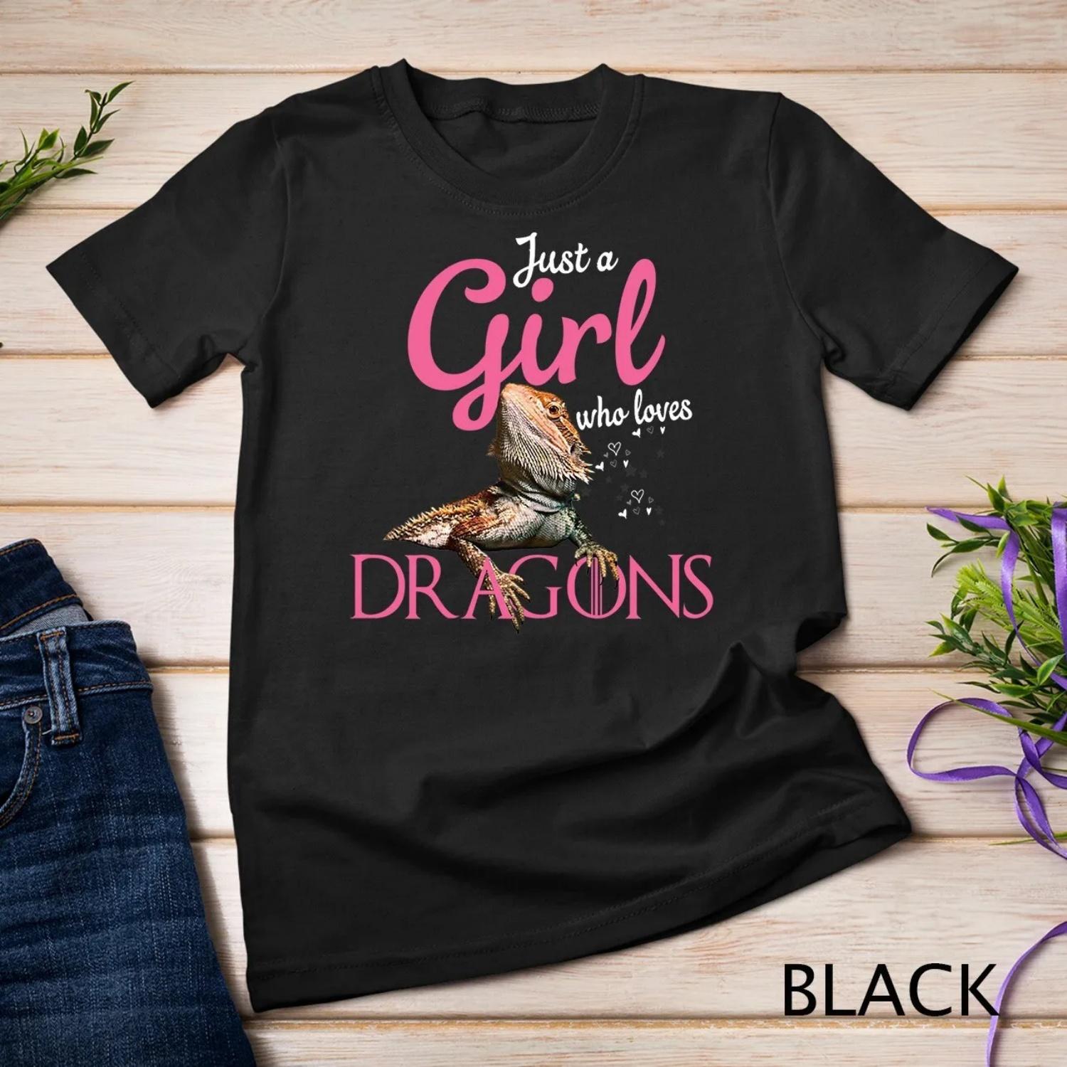 

Bearded Dragon shirt Just a girl who loves T XXXXXL чорний