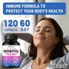 Inositol Dietary Supplement, With Vitamin C, Black Pepper Extract, Folate, 120 Capsules
