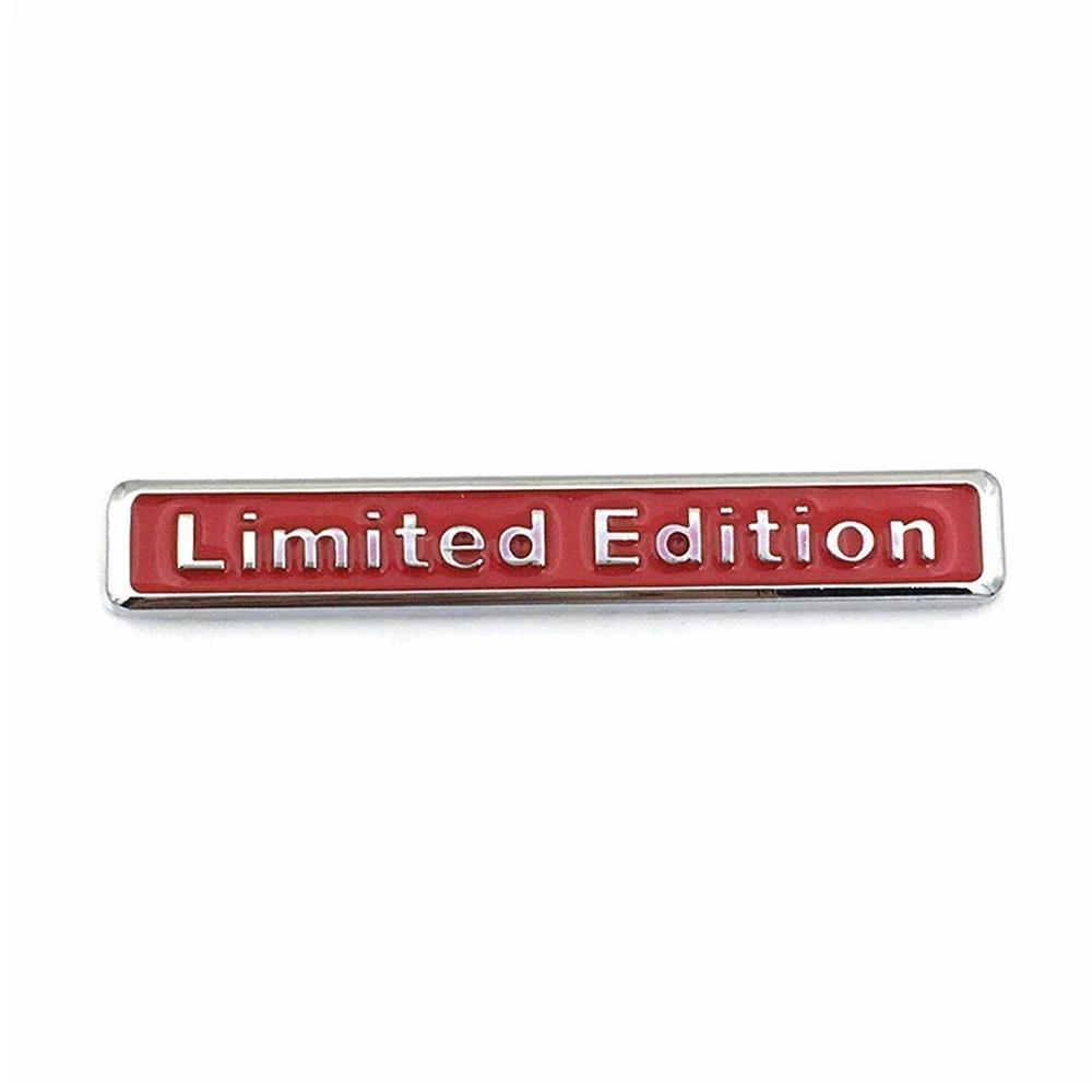 1pc Limited Edition Car Styling Sticker Car Badge Decal Body Decorative Car Trunk Emblem Sticker Red Auto Exterior Accessories