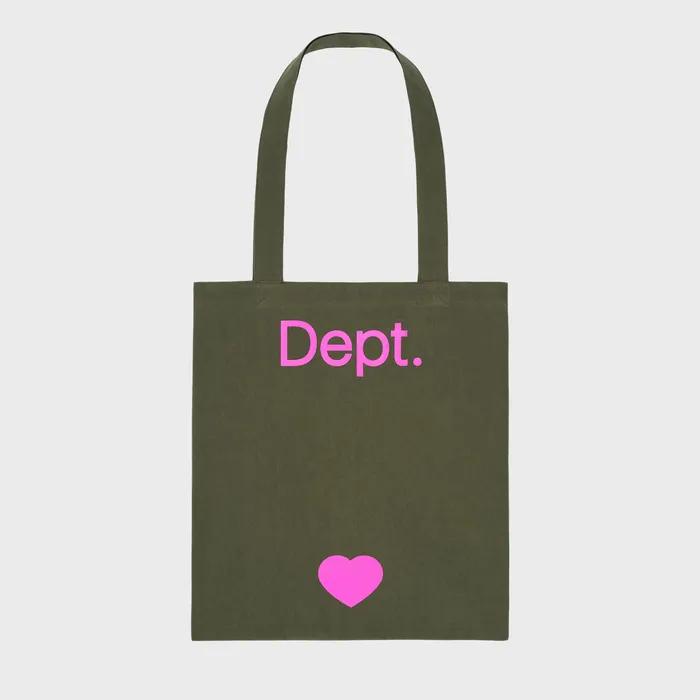 Collage Dept. Cotton Bag (Olive Khaki)