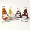 Handmade Knitted Positive Energy Poop Doll Home Room Decoration Funny Crochet Poo With Cheer Up Card Ornament Christmas Gifts