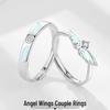 Bagues Couple Fluorescentes Ailes d'Ange: Design Élégant et Haut de Gamme pour Hommes et Femmes – Cadeau Parfait pour Petite Amie