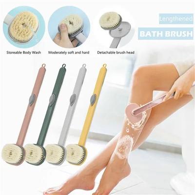 1Pc Long Handle Bath Massage Cleaning Brush Multifunctional Detachable Back Body Bath Scrubber Easily Exfoliate Dry Skin