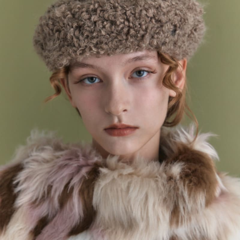 Poesiedame INES BERET IN COCOA TERRY