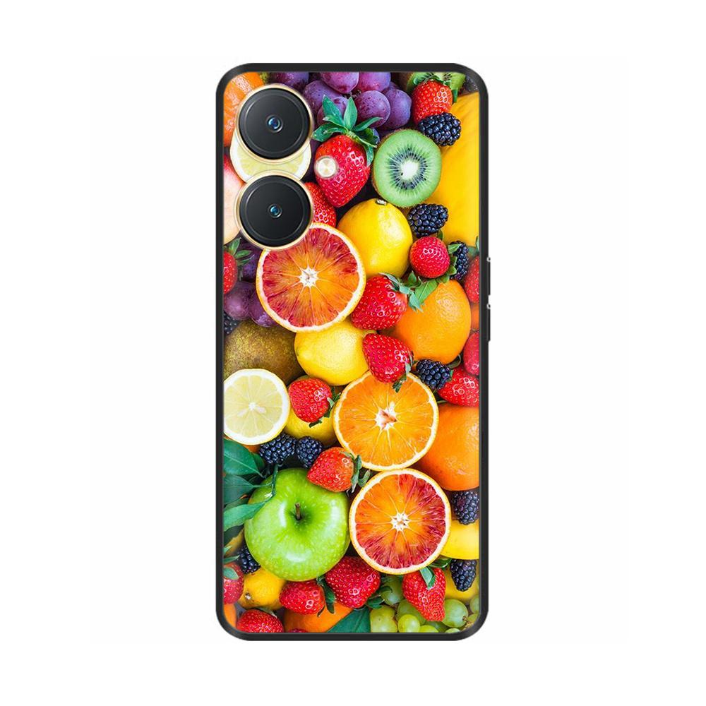 For Vivo Y27 Case Black Cover Skull Wolf Silicone Soft Back Cases For Vivo Y27 5G Phone Case VivoY27 Y 27 2023 Protective Shell