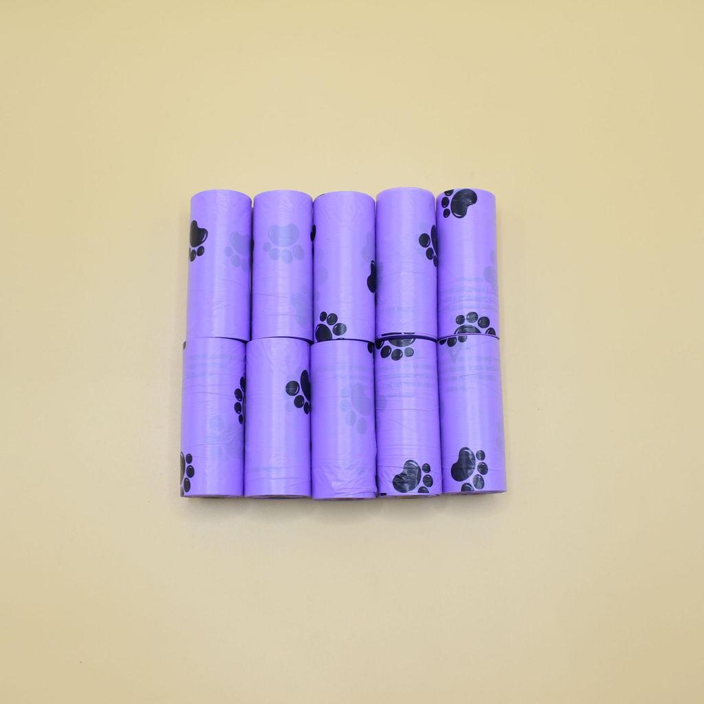 Biologisch abbaubare Hundekotbeutel mit Pfotenabdruck - Dick, Einweg, Umweltfreundliche Hundekot-Entsorgung