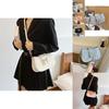 Chic Street Style Chain Shoulder Bag For Women 2024 Trendy Bowknot Pu Leather Purse