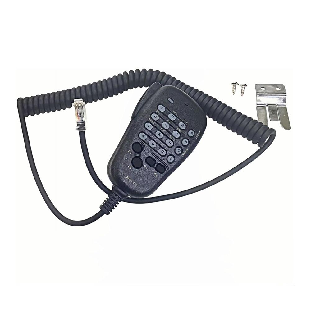 MH48 MH48A6J Microphone 6 Pin for Yaesu Radios FT 8900R FT 7900R FTM100DR with Four Programmable Buttons and IP54 Protection
