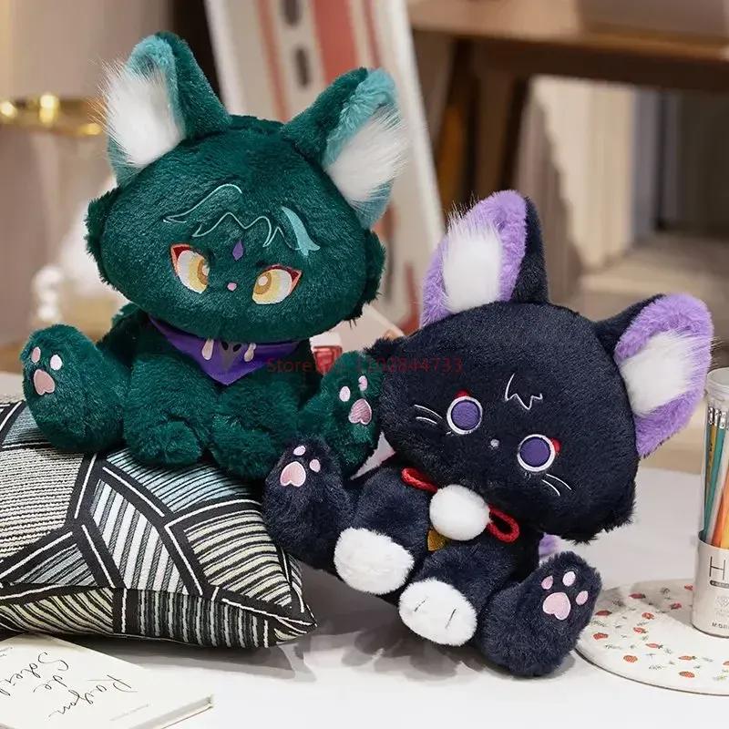 Cute Genshin Impact Doll Scattered Soldiers Cat Cat Pillow Mandrill Pillow Game Surrounding Doll Plush Toy Sleeping Pillow Gifts