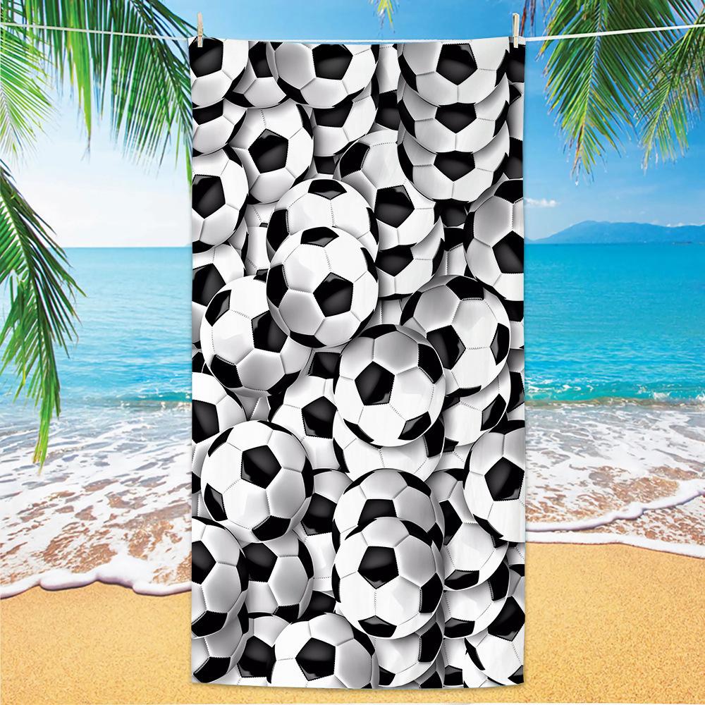 Neues Fußball-Strandtuch Weltmeisterschafts-Thema Mikrofaser-Strandtuch für Erwachsene Großes Strandtuch