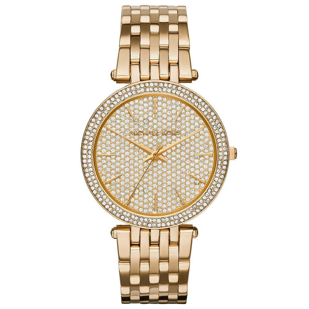 Michael Kors Women's Gold Mk3438 Darci Pave Tone Watch