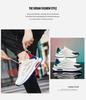 Men's Trendy White Mesh Sneakers - Breathable, Thick-Soled, Casual Dad Shoes