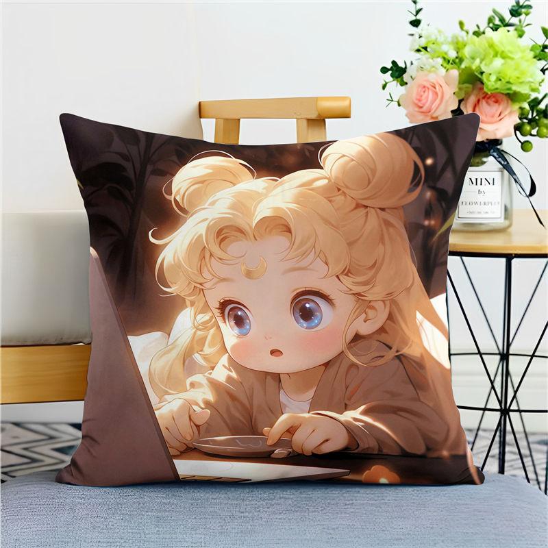 Cartoon Pillow, Pink and Cute, Ice Moon Hare Animation Peripheral Room Sofa Decorative Pillow