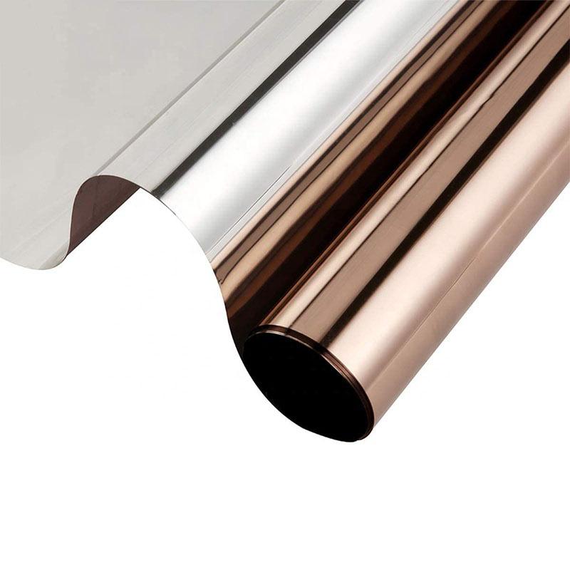 Film de sticlă cu oglindă unidirecțională Film de confidențialitate Film autoadeziv pentru ferestre rezidențiale Controlul căldurii Reducerea orbirii Nuanțarea ferestrelor anti UV