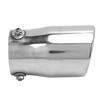 Silver Universal Exhaust Muffler Stainless Steel Exhaust Tip 76mm/2.99in Inlet 89mm/3.50in Outlet for Car
