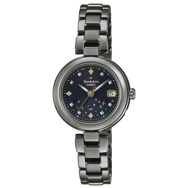 

SHW7100LTD1AJR SHEEN Scene Радиоуправляемая модель Радио Солнечная модель Титановая серия Женский металлический браслет