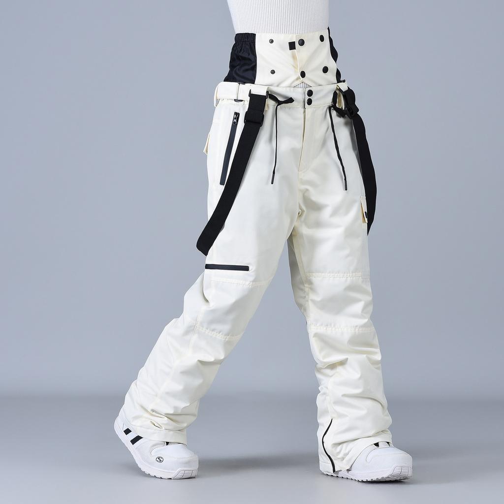 Techwear Style Wearproof Windproof Waterproof Breathable Ski Pants Overalls Man Woman Winter Thicken Warm Snowboarding Trousers