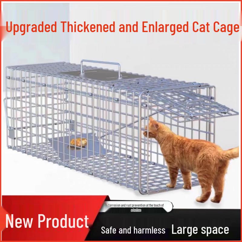 Automatyczna klatka-pułapka na zwierzęta ze stali nierdzewnej