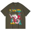 230 Gsm 100% Cotton Dragon Ball V35 Goku Print Unisex Heavy Cotton T Shirt