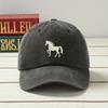 1pc Classis Vintage Washed Baseball Caps for Women,Running Horse,Lightweight Adjustable Fit Caps for All Seasons Everyday,Sports