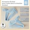 Cintres Enfant - BIECO - 16 pcs - Plastique - Longueur 30 cm - Couleur Blanc