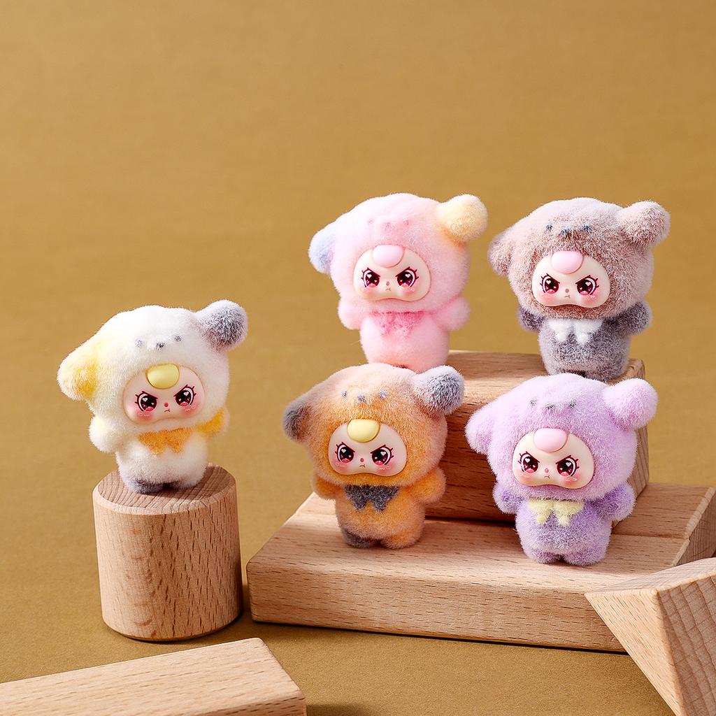 10Pcs Crybaby Tree Rabbit, Anime Flocked Action Figure, Decorative Pendant, Desktop Kawaii Doll Ornaments  Gift Items