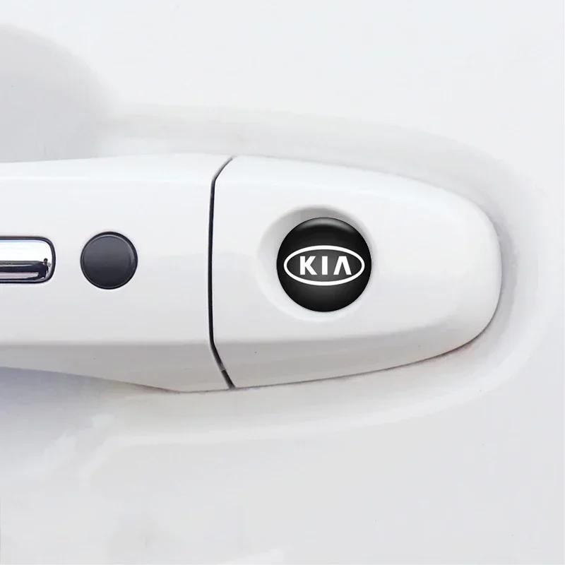 CKWQ4 20mm Car Door Keyhole Protective Stickers for KIA sportage ceed sorento cerato optima picanto rio soul k3 k5 stonic Accessories