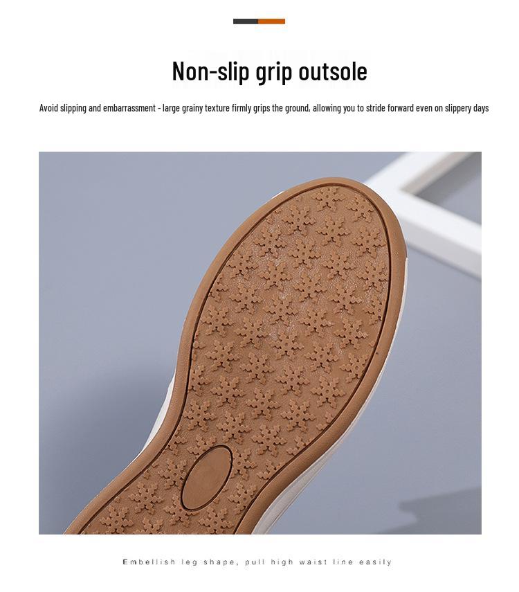 Women's Slip-On Thick-Soled Sponge Cake Loafers - Versatile, Non-Slip, Casual Flats In Large Sizes.