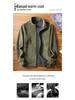 Men's Fleece Jacket: Autumn/Winter Warm Casual Stand-Up Collar Coat for Middle-Aged and Young