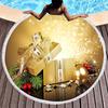 Gift Box Round Beach Towel, Superfine Polyester Sand Resistant Beach Blanket, Absorbent Quick Dry Portable Pool Towel Picnic Mat