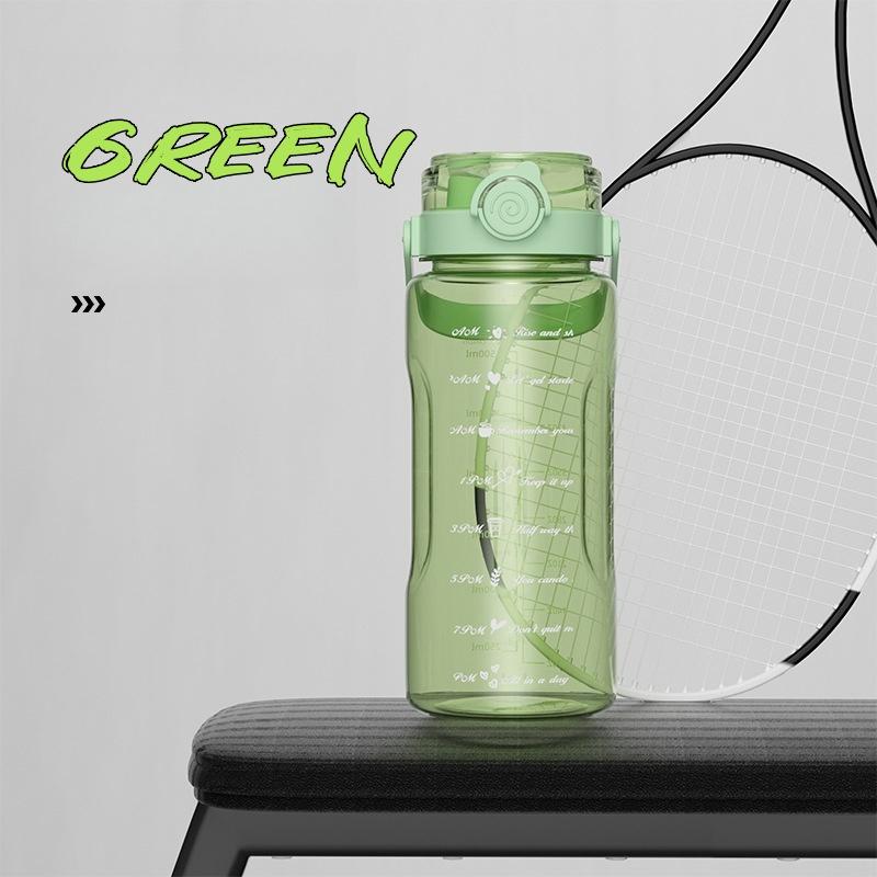 1.5/2L Wasserflasche, Strohhalm-Wasserflasche mit großer Kapazität, Tragbare transparente/auslaufsichere Wasserflasche, Sport/Fitness/Outdoor-Reisen