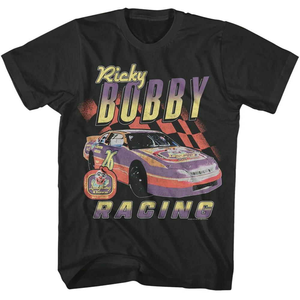 Talladega Nights Ricky Bobby Racing Laughing Clown Malt Liquor Men s T Shirt L