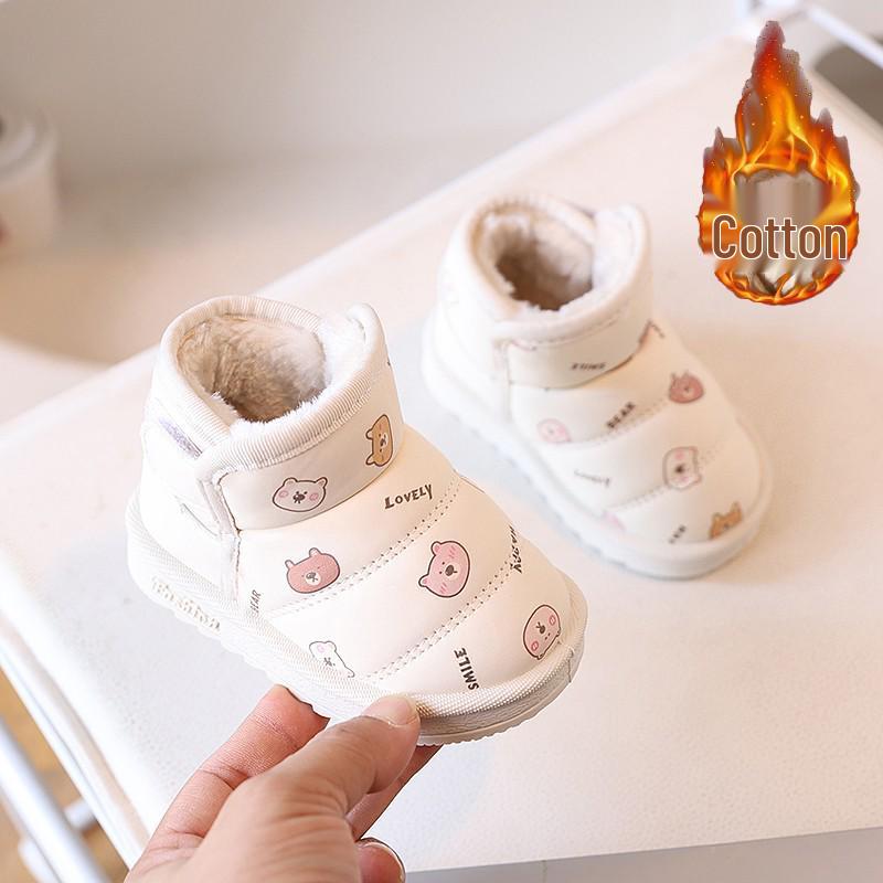 Children's Cartoon Snow Boots - Warm Toddler & Infant Cotton Shoes
