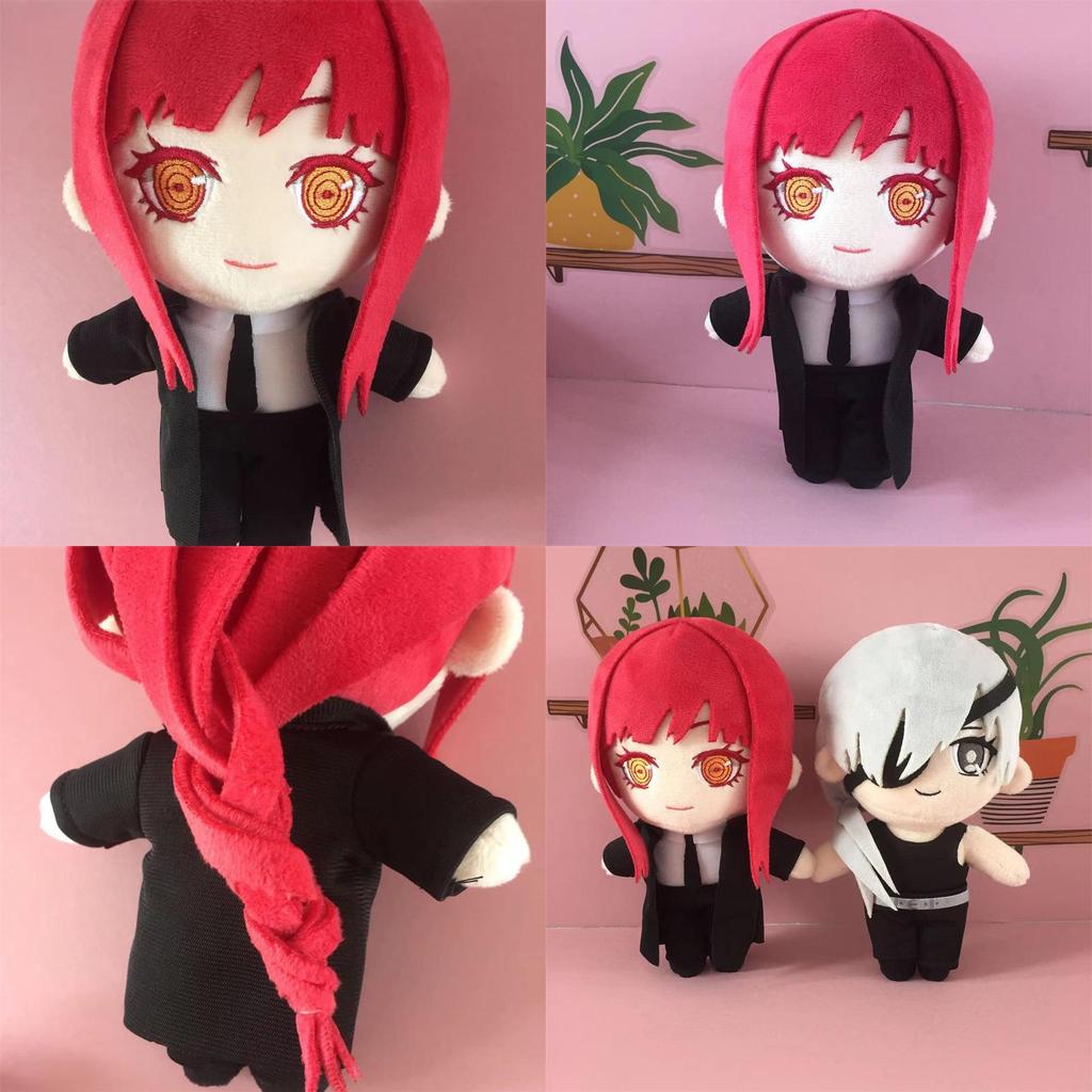 Male And Female Makima Plush Doll From Animation Chainsaw Man Series