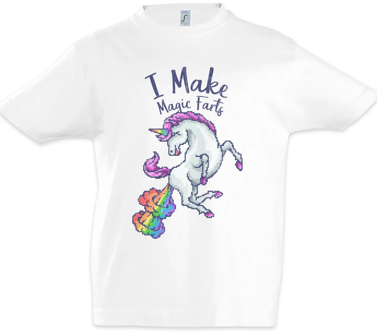 I Make Magic Farts Kids Boys kids boys T-Shirt Farting Unicorn Fun Rainbow Gamer 110