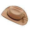 Men And Women Western Cowboy Hat Big Eaves Hat Jazz Hat Spring Ethnic Hat Felt Hat