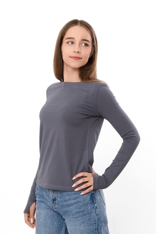 Teen Girls Solid Color Long Sleeve Top Any season 6521-036 HC