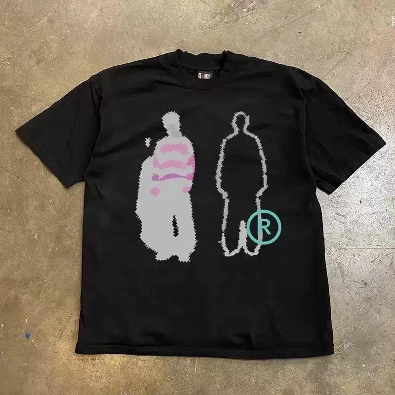 Zyllo Comfortable New Niche Street Style Versatile Short-sleeved Oversized Cotton T-shirt For Both Men And Women Casual And Trendy Top