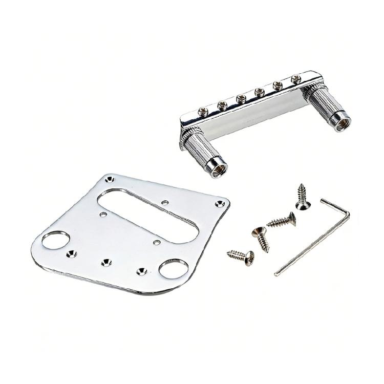 Bridge Plate & 6-Saddles Bridge Guitar Bridge Upgrade Set for B5 And B50 Guitar Accessory Improved Stability and Sustain