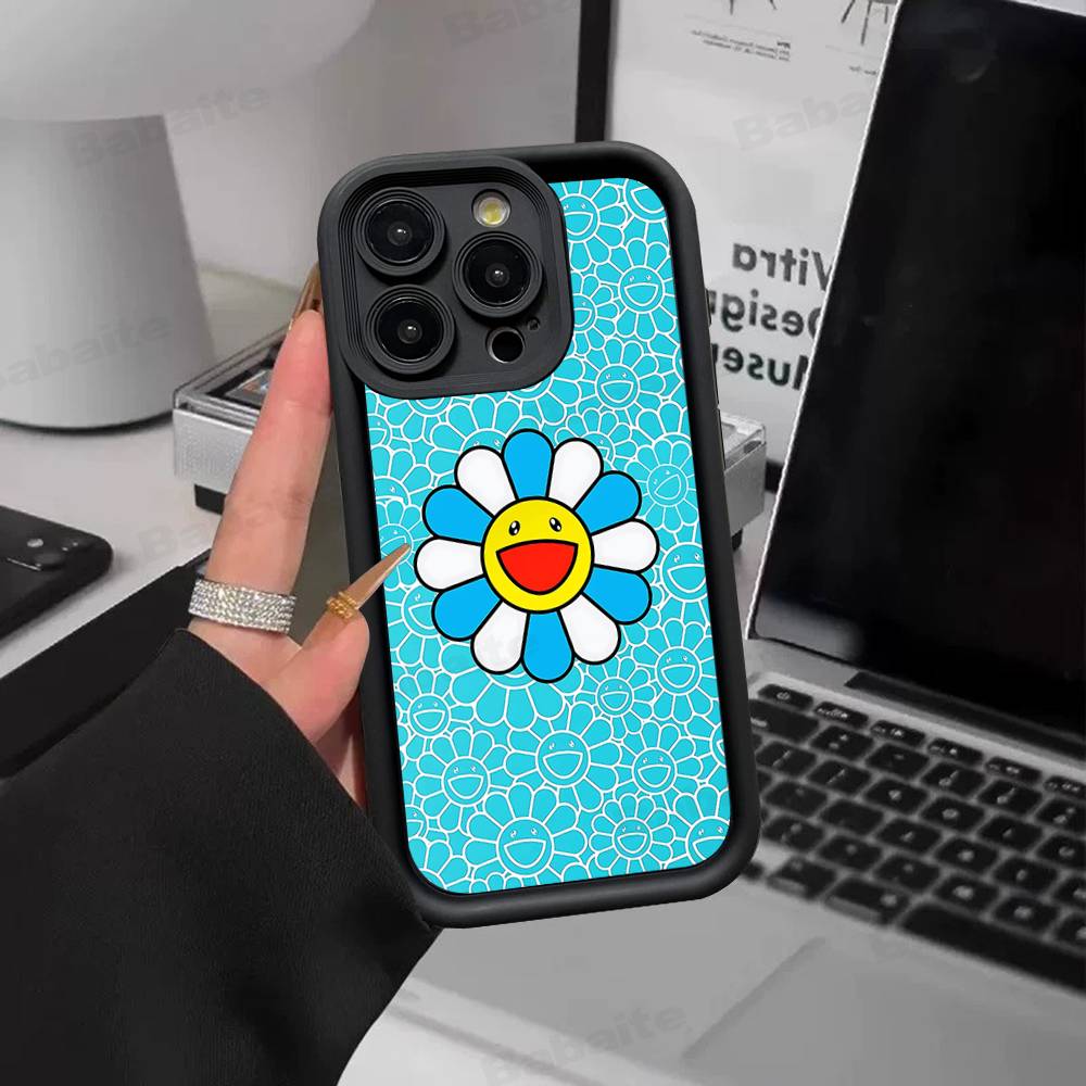 Art T-Takashi M-Murakamis Phone Case For iPhone 17 16 15 14 13 12 11 Air Plus Pro Max Soft Back Cover