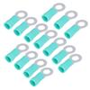 100PCS Pre Insulated Terminal Ring Copper Crimp Connectors for AWG12?10 Electrical Wire RV5.5?6