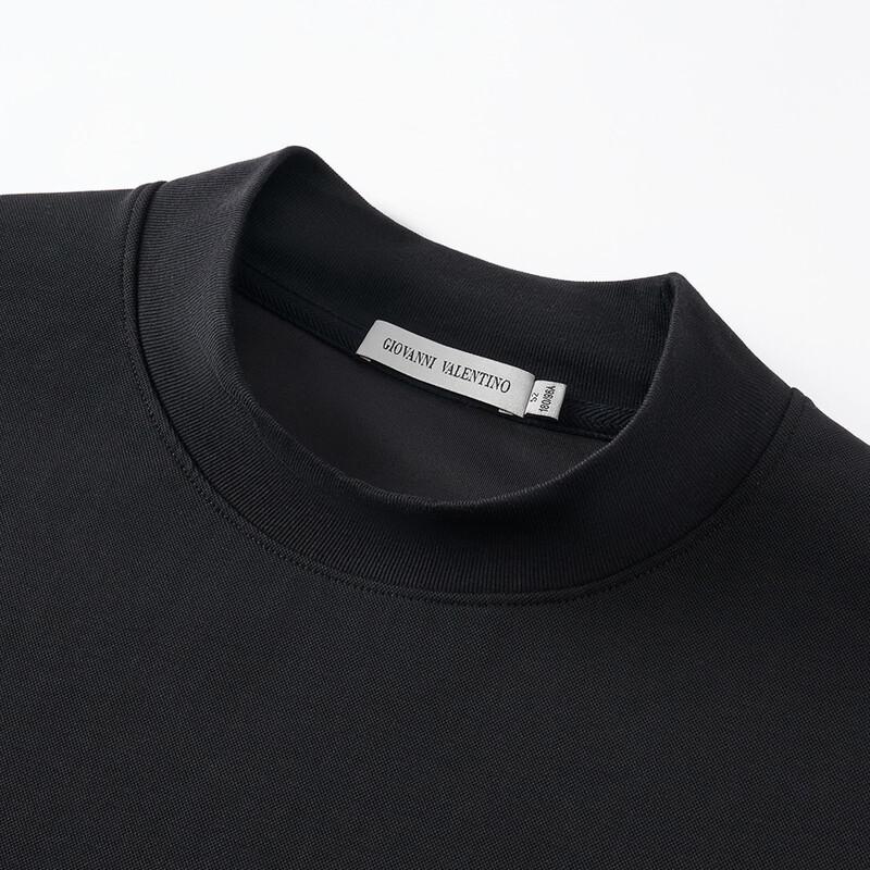 GIOVANNI VALENTINO Men's Long Sleeve Semi-High Collar Casual Sweatshirt