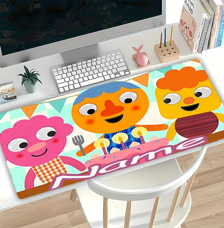 Customizable Name Super Simple Songs Pattern Gaming Mouse Pad-Non Slip Rubber Base,Perfect Gamers,Esports,Ideal Gift Gaming Enthusiasts