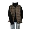 HCAWRNAP Lightweight Down Inner Down Cold HC19 Women's Vest, Collarless, Ultra-Lightweight, Vest, U-Neck, V-Neck, 2-Way, Lightweight, Warm, Weather,