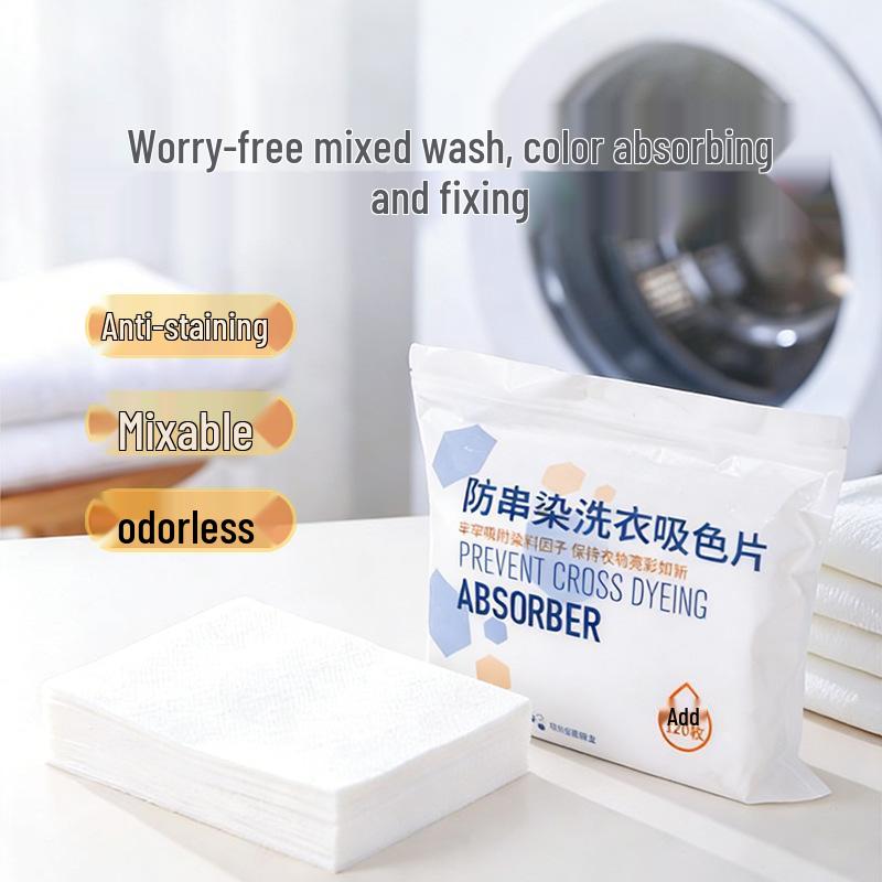 

Color Absorbing Laundry Sheets - Anti-Bleed, Machine Washable, Mixed Wash Use